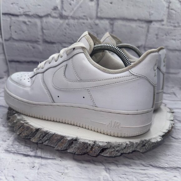 Nike Air Force 1 Low '07 Triple White Leather Men’s Size 8.5 - Picture 4 of 10